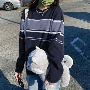 long sleeve striped sweater